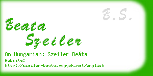 beata szeiler business card